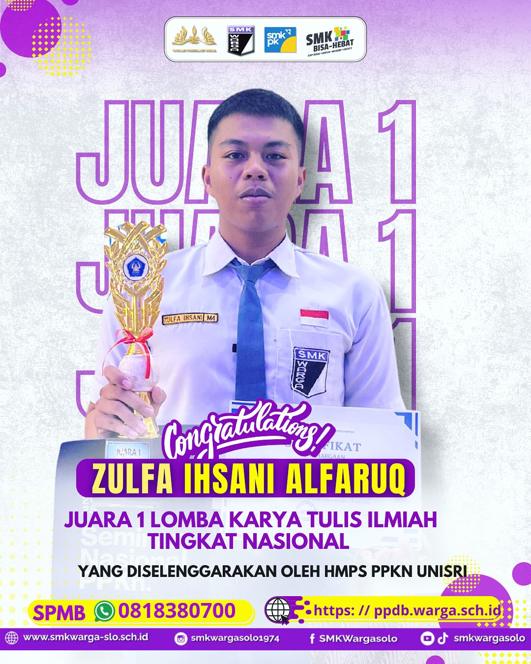 juara 1 lomba karya tulis ilmiah tingkat nasional