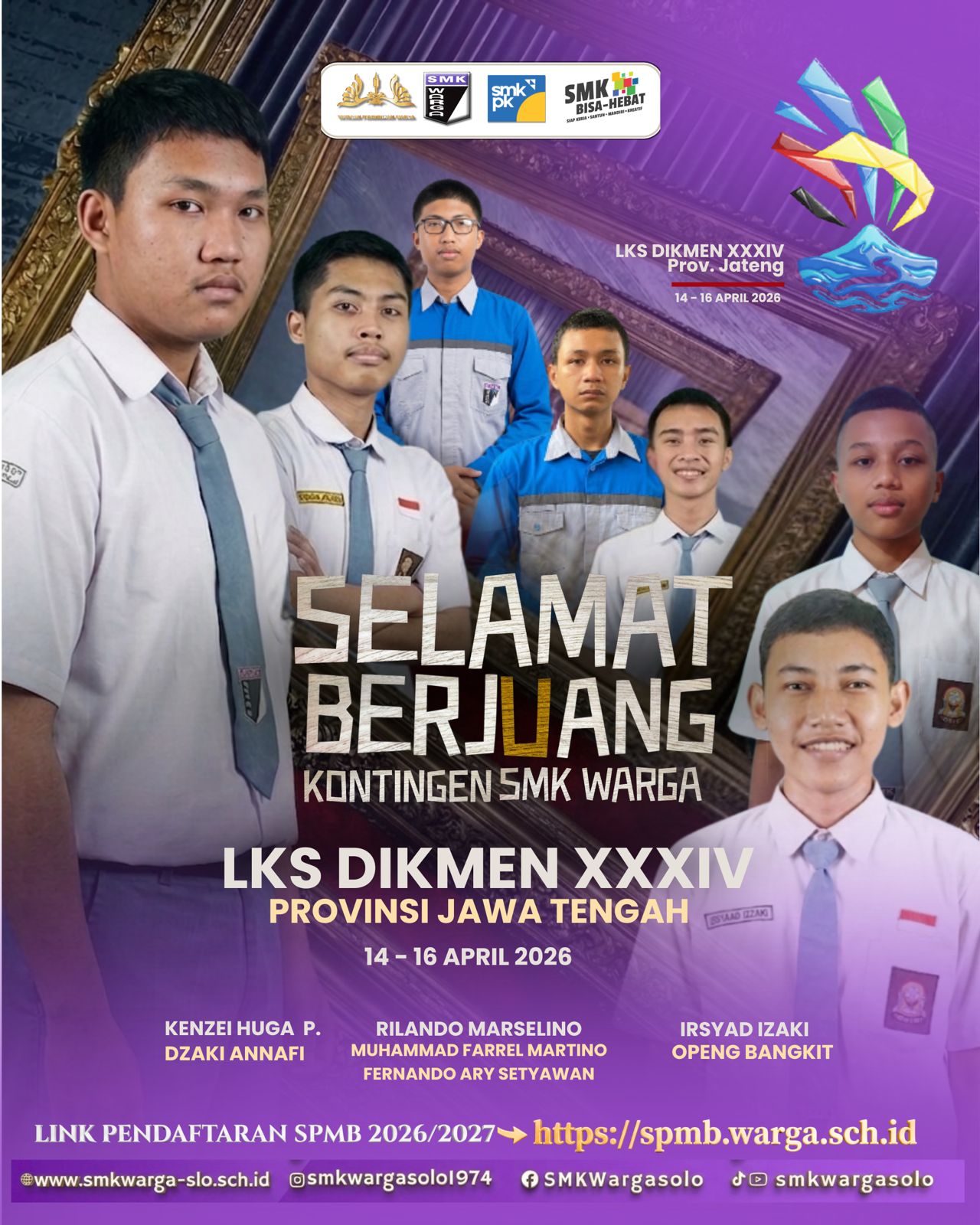 Semangat juang para ksatria SMK Warga Surakarta! 🛡️✨