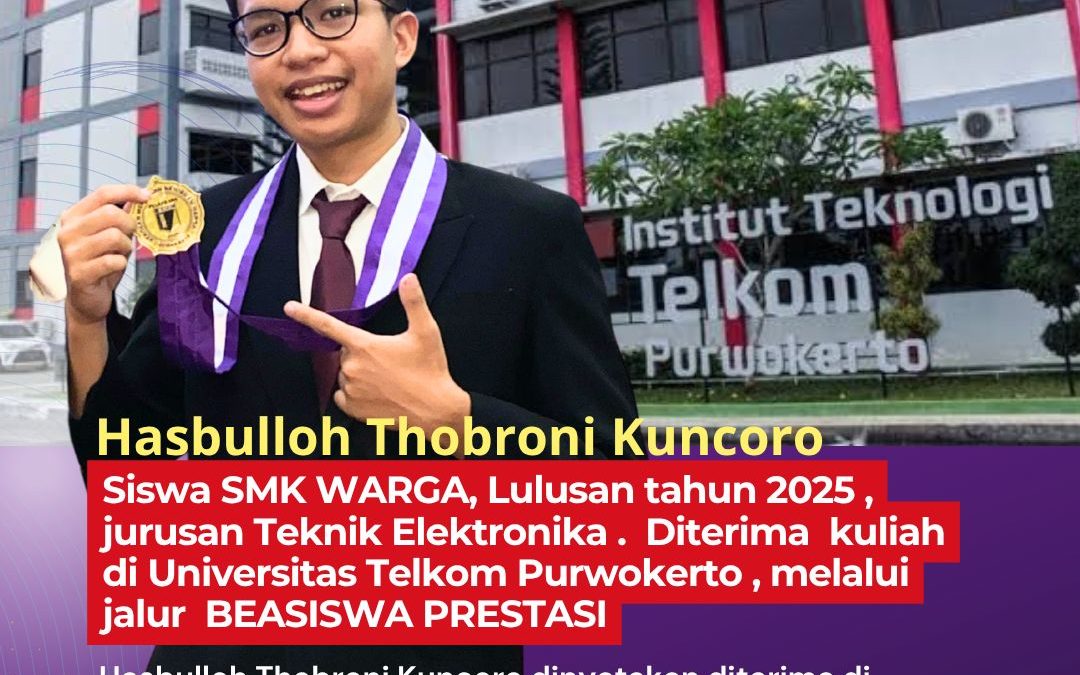 Siswa SMK Warga diterima di Program Studi S1 Teknik Elektro Kampus Purwokerto