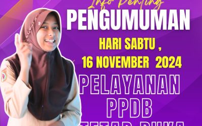 Pelayanan PPDB Sabtu 16 November Tetap Buka!